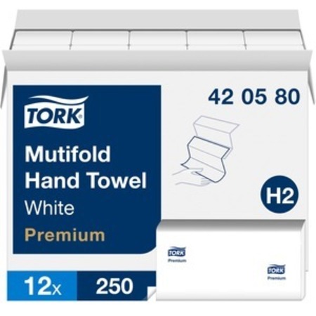 TORK Handtowel, Multifold, Refill TRK420580